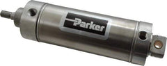Parker - 4" Stroke x 2-1/2" Bore Double Acting Air Cylinder - 1/4 Port, 1/2-20 Rod Thread, 250 Max psi, 14 to 140°F - Apex Tool & Supply