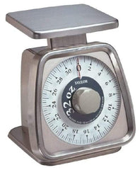 Taylor - 2 Lb. Capacity, Analog Dial Portion Control Scale - 1/4 oz. Graduation, 6 x 5" Platform - Apex Tool & Supply