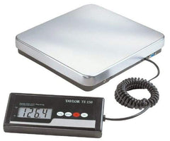 Taylor - 12" x 12" Wide Base, 150 Lb Capacity, LCD with 6' Cable Receiving Scale - Stainless Steel Platform - Apex Tool & Supply