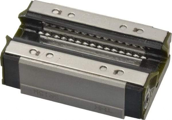 THK - 57mm L x 34mm W x 19.5mm H, 26mm Transverse Hole Spcg, 26mm Lateral Hole Spcg, Horizontal Mount Radial SR Block - 9.5mm Overhang, 9.51 Kn Dynamic Capacity, M4x7 Hole, 19.3 kn Static Load Rating, 24" High Assembly - Apex Tool & Supply