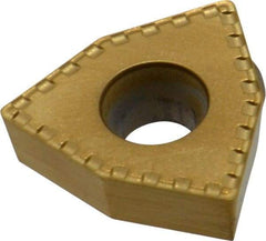 Kennametal - DFT090508 LD Grade KC720 Carbide Indexable Drill Insert - TiN Finish, Trigon, 15mm Inscribed Circle - Apex Tool & Supply