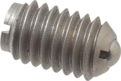 Gibraltar - 3/8-16, 0.187" Ball Diam, 5/8" Body Length, 0.048" Max Ball Reach, Threaded Ball Plunger - Stainless Steel Body, Stainless Steel Ball, 2.5 Lb Initial End Force, 5 Lb Final End Force, Locking Element - Apex Tool & Supply