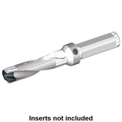Kennametal - 15.09 to 15.59mm Diam, 3xD, 45.21mm Max Depth, 3/4" Shank Diam, 58.9mm Flute, 131.78mm OAL, Replaceable Tip Drill - KSEM0594 Insert, A Seat Size, Series KSEM - Apex Tool & Supply