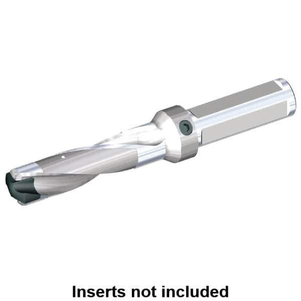 Kennametal - 13.11 to 13.5mm Diam, 3xD, 39.37mm Max Depth, 3/4" Shank Diam, 51.87mm Flute, 123.83mm OAL, Replaceable Tip Drill - KSEM0516 Insert, C Seat Size, Series KSEM - Apex Tool & Supply