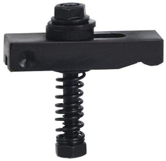 Value Collection - 5/16-18 Tap Size, Steel Strap Clamp Assembly - Single End Clamp, Radius Strap Nose, 0.333" Strap Thickness, 13/16" Travel, 3-1/4" Strap Len, 1-1/4" Strap Width - Apex Tool & Supply