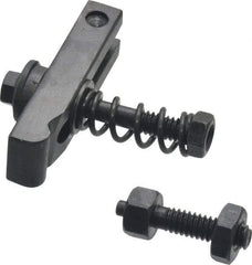 Value Collection - 1/4-20 Tap Size, Steel Strap Clamp Assembly - Single End Clamp, Radius Strap Nose, 3/8" Strap Thickness, 1/2" Travel, 2" Strap Len, 5/8" Strap Width - Apex Tool & Supply