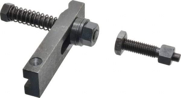 Value Collection - 1/2-13 Tap Size, Steel Strap Clamp Assembly - Single End Clamp, Radius Strap Nose, 5/8" Strap Thickness, 1-1/2" Travel, 4-1/2" Strap Len, 1-1/4" Strap Width - Apex Tool & Supply