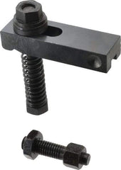Value Collection - 5/8-11 Tap Size, Steel Strap Clamp Assembly - Single End Clamp, Radius Strap Nose, 7/8" Strap Thickness, 1" Travel, 4-1/2" Strap Len, 1-1/2" Strap Width - Apex Tool & Supply