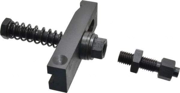 Value Collection - 5/8-11 Tap Size, Steel Strap Clamp Assembly - Single End Clamp, Radius Strap Nose, 7/8" Strap Thickness, 1-1/2" Travel, 5" Strap Len, 1-1/2" Strap Width - Apex Tool & Supply