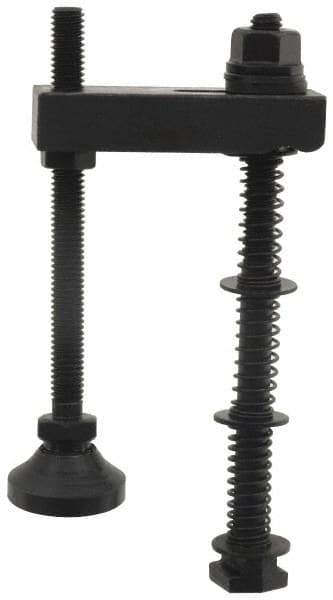 Value Collection - 3/8-16 Tap Size, Steel Strap Clamp Assembly - Swing Clamp, 5/8" Strap Thickness, 1" Travel, 4" Strap Len, 1-1/4" Strap Width - Apex Tool & Supply
