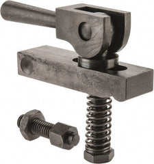 Value Collection - 5/8-11 Tap Size, Steel Strap Clamp Assembly - Center Cam, 7/8" Strap Thickness, 1-1/2" Travel, 5" Strap Len, 1-1/2" Strap Width - Apex Tool & Supply