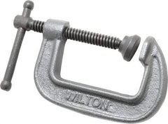 Wilton - Light-Duty 2-1/2" Max Opening, 1-3/4" Throat Depth, Ductile Iron Standard C-Clamp - 1,110 Lb Capacity, 0" Min Opening, Standard Throat Depth - Apex Tool & Supply