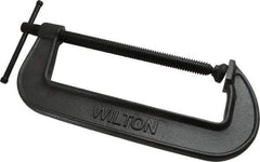 Wilton - Light-Duty 10" Max Opening, 3-5/8" Throat Depth, Ductile Iron Standard C-Clamp - 2,850 Lb Capacity, 0" Min Opening, Standard Throat Depth - Apex Tool & Supply