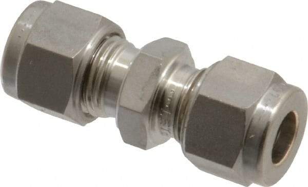Ham-Let - 8mm OD, Grade 316Stainless Steel Union - Comp x Comp Ends - Apex Tool & Supply