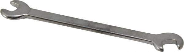 Blackhawk by Proto - 13/64" x 15/64" Standard Ignition Open End Wrench - 3-3/16" OAL, Double End, Satin Finish, 15° & 60° Head Angle - Apex Tool & Supply