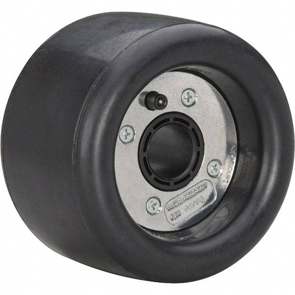 Dynabrade - 5" Wheel OD, 3-1/2" Wheel Width, 3,500 RPM, Composite, Pneumatic Wheel without Hub - 15-1/2" Long x 3-1/2" Wide, 5/8" Wheel Arbor Hole - Apex Tool & Supply