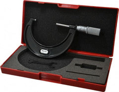 Starrett - 2 to 3" Range, 0.0001" Graduation, Mechanical Outside Micrometer - Friction Thimble, Accurate to 0.00005" - Apex Tool & Supply