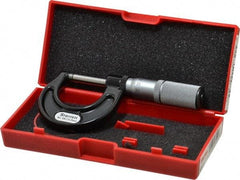 Starrett - 0 to 25mm Range, 0.01mm Graduation, Mechanical Outside Micrometer - Friction Thimble, Accurate to 0.002mm - Apex Tool & Supply