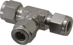 Ham-Let - 3/8" OD, Grade 316Stainless Steel Union Tee - Comp x Comp x Comp Ends - Apex Tool & Supply