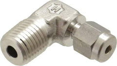 Ham-Let - 1/8" OD, Grade 316Stainless Steel Male Elbow - Comp x MNPT Ends - Apex Tool & Supply