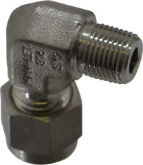 Ham-Let - 1/4" OD, Grade 316Stainless Steel Male Elbow - Comp x MNPT Ends - Apex Tool & Supply