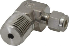 Ham-Let - 1/4" OD, Grade 316Stainless Steel Male Elbow - Comp x MNPT Ends - Apex Tool & Supply