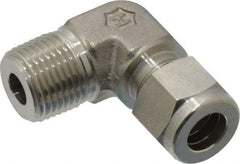 Ham-Let - 3/8" OD, Grade 316Stainless Steel Male Elbow - Comp x MNPT Ends - Apex Tool & Supply
