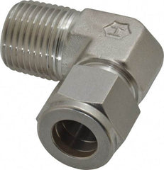 Ham-Let - 1/2" OD, Grade 316Stainless Steel Male Elbow - Comp x MNPT Ends - Apex Tool & Supply