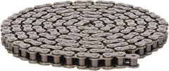 Morse - 5/8" Pitch, ANSI 50, Single Strand Roller Chain - Chain No. 50, 10 Ft. Long, 0.4" Roller Diam, 3/8" Roller Width - Apex Tool & Supply