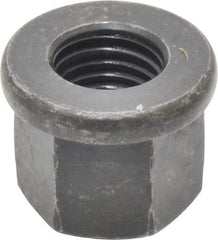 Gibraltar - M16, 31mm Flange Diam, 24mm High, 24mm Across Flats, Flange Nut - Grade 10 Steel, Black Phosphate Finish, 5" Flange Height, DIN 6331 - Apex Tool & Supply