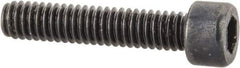Made in USA - #1-72 UNF Hex Socket Drive, Socket Cap Screw - Alloy Steel, Black Oxide Finish, Fully Threaded, 3/8" Length Under Head - Apex Tool & Supply