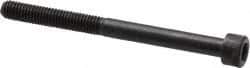Made in USA - #10-32 UNF Hex Socket Drive, Socket Cap Screw - Alloy Steel, Black Oxide Finish, Partially Threaded, 2-1/4" Length Under Head - Apex Tool & Supply
