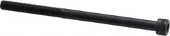 Made in USA - #10-32 UNF Hex Socket Drive, Socket Cap Screw - Alloy Steel, Black Oxide Finish, Partially Threaded, 3" Length Under Head - Apex Tool & Supply