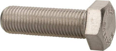 Value Collection - 3/8-24 UNF, 1-1/4" Length Under Head Hex Head Cap Screw - Fully Threaded, Grade 316 Stainless Steel, Uncoated, 9/16" Hex - Apex Tool & Supply