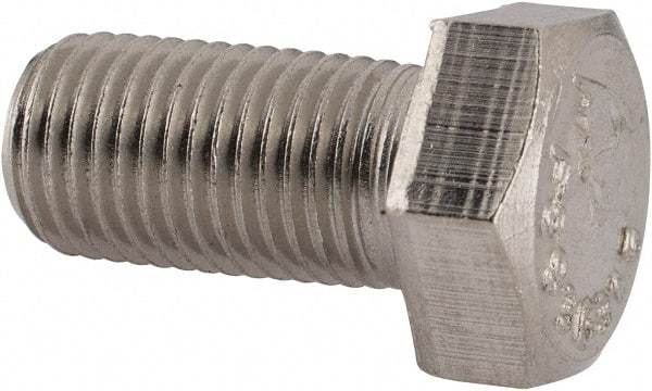 Value Collection - 3/8-24 UNF, 3/4" Length Under Head Hex Head Cap Screw - Fully Threaded, Grade 316 Stainless Steel, Uncoated, 9/16" Hex - Apex Tool & Supply