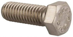 Value Collection - 7/16-14 UNC, 1-1/4" Length Under Head Hex Head Cap Screw - Fully Threaded, Grade 316 Stainless Steel, Uncoated, 5/8" Hex - Apex Tool & Supply