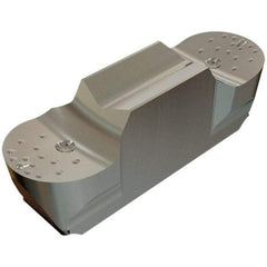 Iscar - 200100GEPI Grade IC528, 2mm Cutting Width Carbide Grooving Insert - 5mm Max Depth of Cut, Neutral, 1mm Corner Radius, TiCN/TiN Finish - Apex Tool & Supply