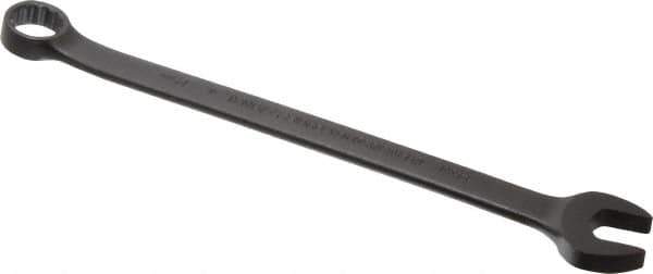 Proto - 14mm 12 Point Combination Wrench - 15° Offset Angle, 8-5/8" OAL, Steel, Black Finish - Apex Tool & Supply