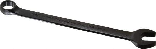 Proto - 19mm 12 Point Offset Combination Wrench - 15° Offset Angle, 11-1/32" OAL, Steel, Black Finish - Apex Tool & Supply