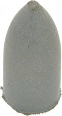 Cratex - 7/8" Max Diam x 1-3/4" Long, Cone, Rubberized Point - Coarse Grade, Silicon Carbide, 1/4" Arbor Hole, Unmounted - Apex Tool & Supply