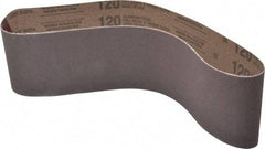 Tru-Maxx - 4" Wide x 36" OAL, 120 Grit, Aluminum Oxide Abrasive Belt - Aluminum Oxide, Fine, Coated - Apex Tool & Supply