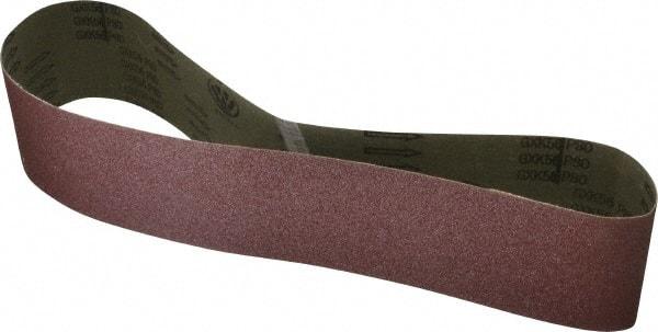Tru-Maxx - 4" Wide x 48" OAL, 80 Grit, Aluminum Oxide Abrasive Belt - Aluminum Oxide, Medium, Coated - Apex Tool & Supply