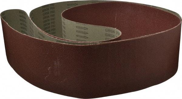 Tru-Maxx - 6" Wide x 132" OAL, 80 Grit, Aluminum Oxide Abrasive Belt - Aluminum Oxide, Medium, Coated - Apex Tool & Supply