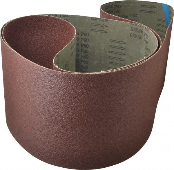 Tru-Maxx - 8" Wide x 107" OAL, 60 Grit, Aluminum Oxide Abrasive Belt - Aluminum Oxide, Medium, Coated - Apex Tool & Supply