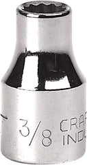 Craftsman Industrial - 11/16", 1/2" Drive, Standard Hand Socket - 12 Points - Apex Tool & Supply