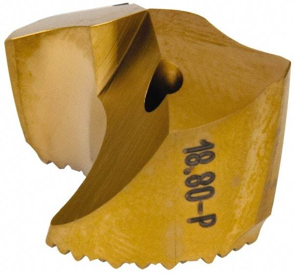 Seco - Series SD100, 18.8mm Diam 140° Replaceable Drill Tip - Carbide, TiAlN Finish, Through Coolant - Apex Tool & Supply