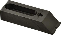 Jergens - 2-1/2" OAL x 1" Overall Width, Standard Grip Nose, Steel Manual Edge Clamp - Black Oxide Coating, 5/8" High, 5/16" Socket Cap Screw Slot, 1-3/4" Travel - Apex Tool & Supply
