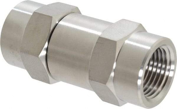 Ham-Let - 3/8" Stainless Steel Check Valve - Inline, FNPT x FNPT, 3,000 WOG - Apex Tool & Supply