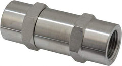 Ham-Let - 1/2" Stainless Steel Check Valve - Inline, FNPT x FNPT, 3,000 WOG - Apex Tool & Supply