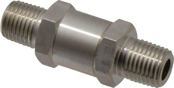 Ham-Let - 1/4" Stainless Steel Check Valve - Inline, MNPT x MNPT, 3,000 WOG - Apex Tool & Supply